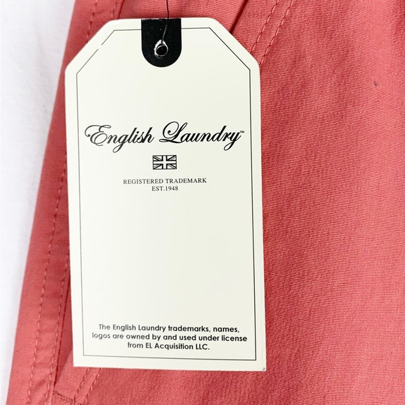NWT English Laundry Deep Coral Shorts Cotton Stretch size M - Picture 5 of 11
